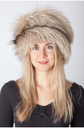 Arctic fox fur hat - Arctic cream fox